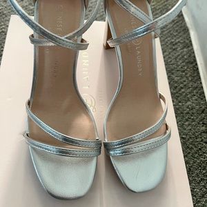Silver heels Chinese laundry
